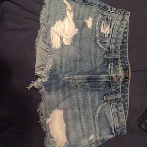 Denim shorts